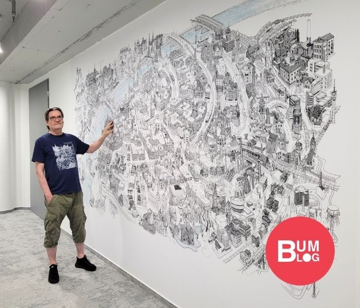 Portré - Magyar Béla építész-grafikus, a Citygraph Galéria tulajdonosa